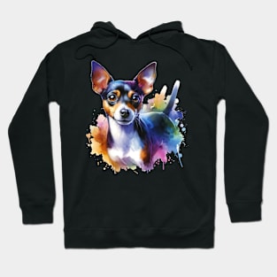 Rat Terrier Watercolor - Beautiful Dog Hoodie